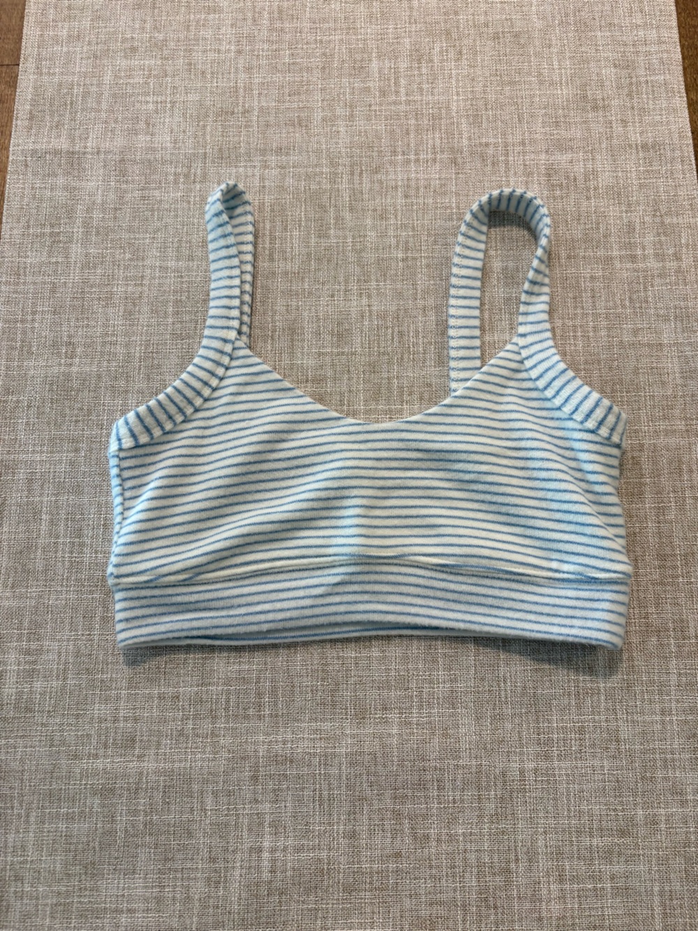 Z Supply Blue and White Striped Crop Tank